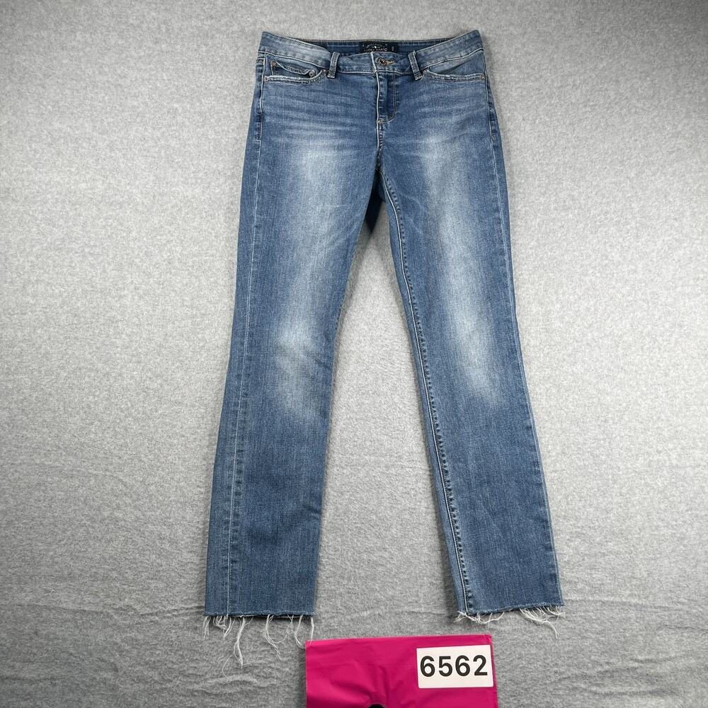 Lucky Brand Denim Jeans Womens Size 6 Blue Distressed Lolota Skinny *SEE